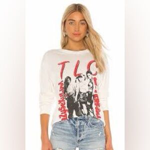 Daydreamer TLC Waterfalls Oversized Long Sleeve T-Shirt Size Large